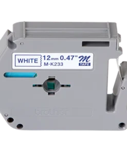 Label Tape 12mm Black on White – M-K231
