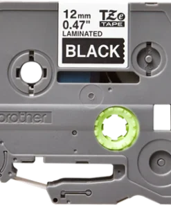 Brother Label Tape 12mm White on Black – TZE-335