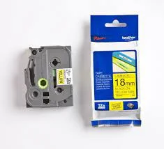 Brother Label Tape 18mm Black on Yellow – TZE-641