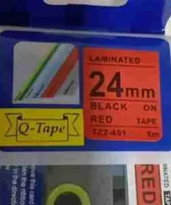 Brother Label Tape 24mm Black on Red – TZE-451