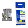 Brother Label Tape 24mm Blue on White – TZE-253