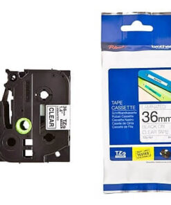 Brother Label Tape 36mm Black on Clear – TZE-161