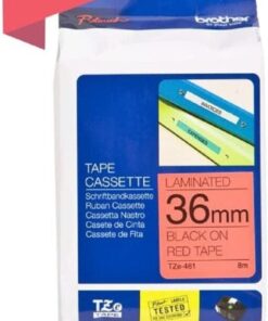 Brother Label Tape 36mm Black on Red – TZE-561