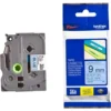 Brother Label Tape 9mm Black on Blue – TZE-521