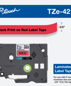 Brother Label Tape 9mm Black on Red – TZE-421