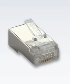 Cat6 FTP Modular Plugs Transparent 100 Pcs Bag - NPG-C61MET502-100