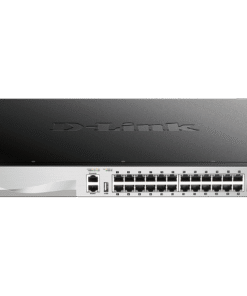 D-Link 24-Port Gigabit PoE Lite L3 Stackable Managed Switch with 10G Uplinks - DGS-3130-30PS