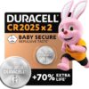 DURACELL 2025 Lithium Coin Batteries 3V 2 pack