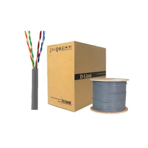 D-Link NCB-C6UGRYR-305-24 – Cat6 UTP 24 AWG PVC Solid Cable, 305m/Roll, Grey Colour