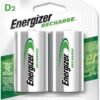 ENERGIZER SIZE D. 2PACK Rechargeable battery