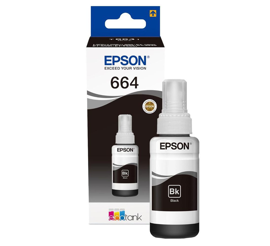 Epson 664 Black Ink Bottle – C13T66414A