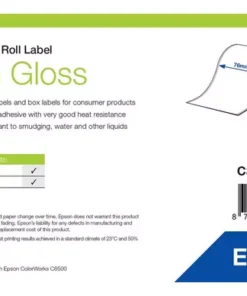 Epson High Gloss Label Roll 76 mm x 33 m – TM-C3500 – C33S045537