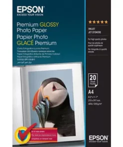 Epson Premium Glossy Photo Paper – DIN A4 – 255 g/m² – Pack of 20 Sheets – C13S041287