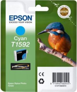 Epson T1592 Cyan Ink Cartridge – Compatible with Epson Stylus Photo R2000 (C13T15924010)