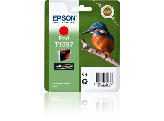 Epson T1597 Red Ink Cartridge – Compatible with Epson Stylus Photo R2000 (C13T15974010)