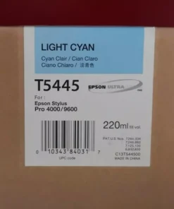 Epson T5445 Light Cyan Ink Cartridge (220ml) – Compatible with Epson Stylus Pro 4000 / 7600 / 9600 (C13T544500)