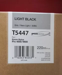 Epson T5447 Light Black Ink Cartridge (220ml) – Compatible with Epson Stylus Pro 4000 / 9600 (C13T544700)
