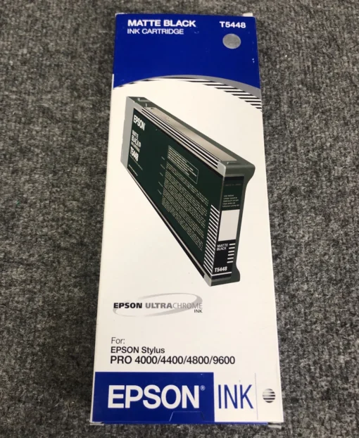 Epson T5448 Matte Black Ink Cartridge (220ml) – Compatible with Epson Stylus Pro 4000 / 7600 / 9600 (C13T544800)