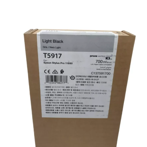 Epson T5917 Light Black Ink Cartridge (700ml) – Compatible with Epson Stylus Pro 11880 (C13T591700)