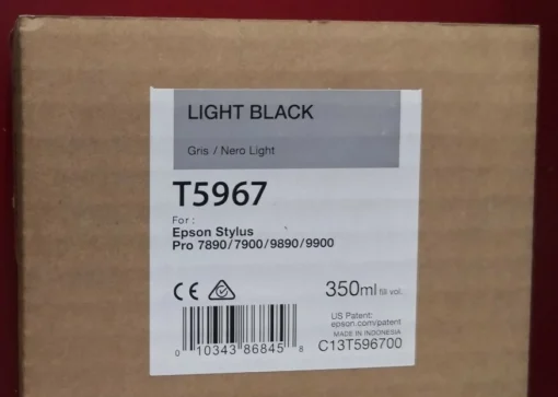Epson T5967 Light Black Ink Cartridge (350ml) – For Epson Stylus Pro 7900/9900/7890/9890 (C13T596700)