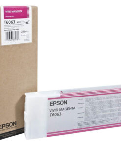 Epson T6063 Vivid Magenta Ink Cartridge (220ml) – Compatible with Epson Stylus Pro 4880 (C13T606300)