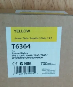 Epson T6364 Yellow Ink Cartridge – 700ml – Compatible with Stylus Pro 7900/9900/7890/9890 – C13T636400