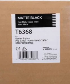 Epson T6368 Matte Black Ink Cartridge – 700ml – Compatible with Stylus Pro 7900/9900/7890/9890 – C13T636800