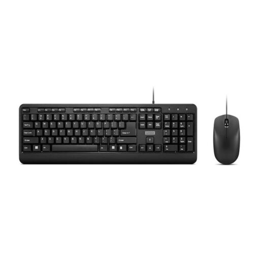 Lenovo 160 Wired Keyboard & Mouse Combo (Black)
