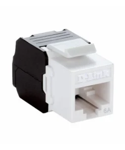 Keystone Jack Cat6A 10G UTP 180° Tool-less White - NKJ-6AWHI1B21