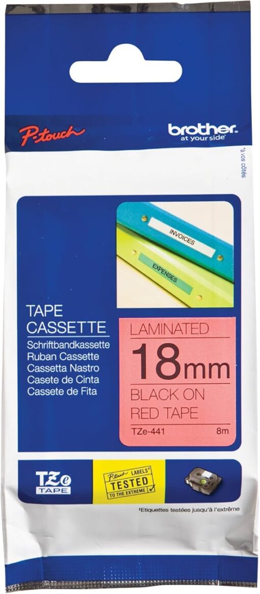 Brother Label Tape 18mm Blue on White – TZE-441