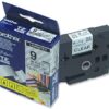 Label Tape 9mm Black on Clear – TZE-121