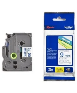 Brother Label Tape 9mm Blue on White – TZE-223