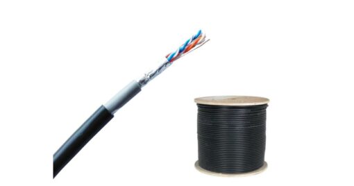 D-Link NCB-C6FOBLR-305 – Cat6 FTP 23 AWG PVC/PVC Double Layer UV Protected, Outdoor Cable, 305M/Roll, Black Color