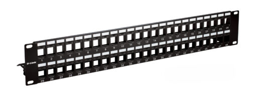D-Link NPP-C61BLK481 – 48 Port Cat6 UTP Patch Panel Black