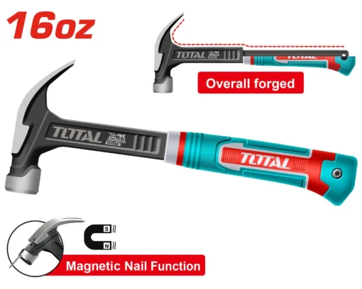 Total THCH61016L Claw Hammer 16oz