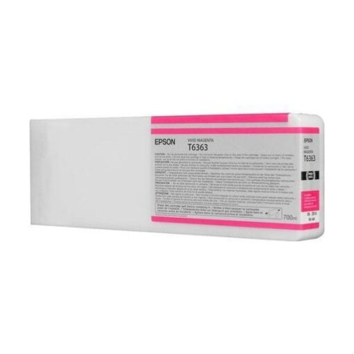 Epson T6363 Vivid Magenta Ink Cartridge – 700ml – Compatible with Stylus Pro 7900/9900/7890/9890 – C13T636300