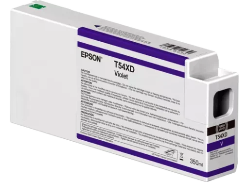 Epson C13T54XD00 UltraChrome HDX/HD Violet Ink Cartridge – 350ml – Compatible with Epson SureColor Printers