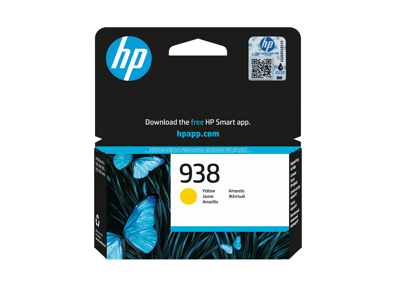 HP 938 Yellow Original Ink Cartridge