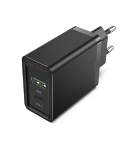 Vention Two-port USB A+C(18W/20W) Wall Charger QC67-UK-B