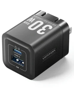 Vention 2-Port USB (C + A) GaN Charger with 1M Cable FEPB0