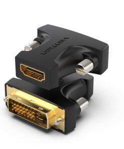 Vention DVI(24+1) Male to HDMI Female Adapter Black ECDBO