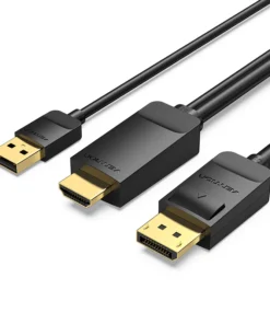 Vention HDMI-A Male to DP Male HD Cable 1.5M Black ABJBG