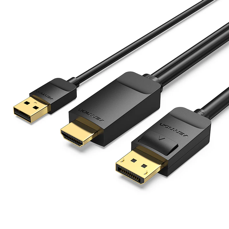Vention HDMI-A Male to DP Male HD Cable 1.5M Black ABJBG