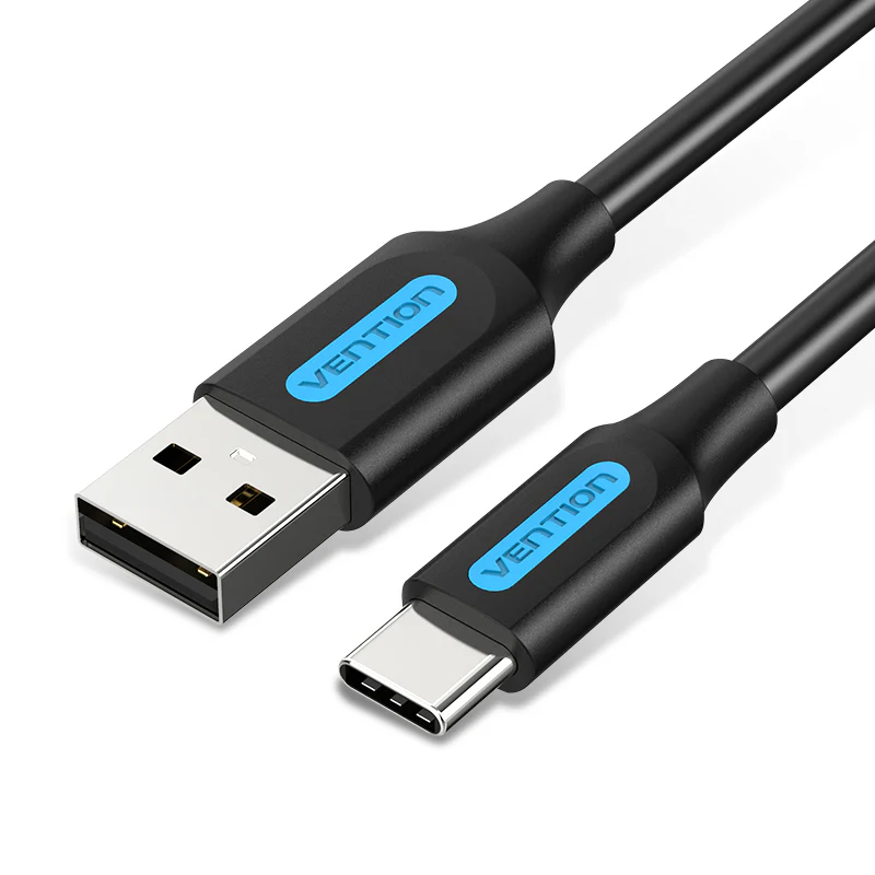 Vention USB 2.0 A Male to C Male 3A Cable 1M Black COKBF