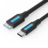 Vention USB 3.0 C Male to Micro-B Male 2A Cable 1M CQABF