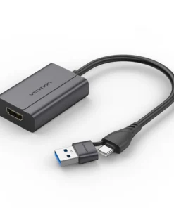 Vention USB-C + USB-A to HDMI Adapter 0.15M Gray ACYHB