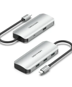 Vention USB-C to USB3.0x4/PD Hub 0.15M TNBHB